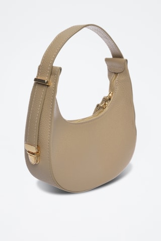 Leren Handtas - Carla Ferreri - Beige