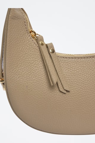 Leren Handtas - Carla Ferreri - Beige