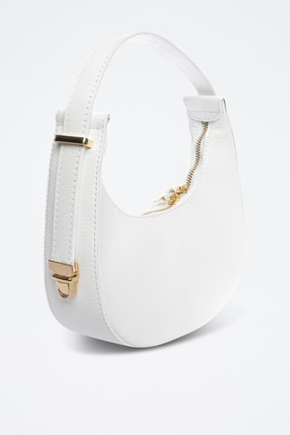 Leren Handtas - Carla Ferreri - Wit