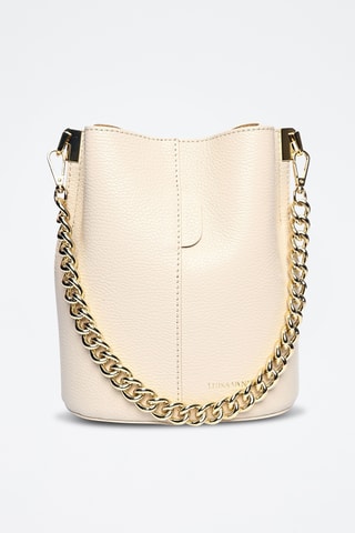 Leren Buideltas - Luisa Vannini - Beige