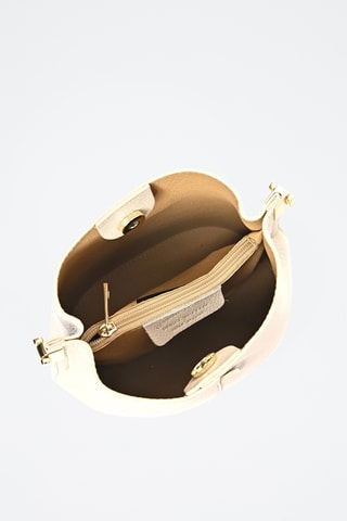 Leren Buideltas - Luisa Vannini - Beige