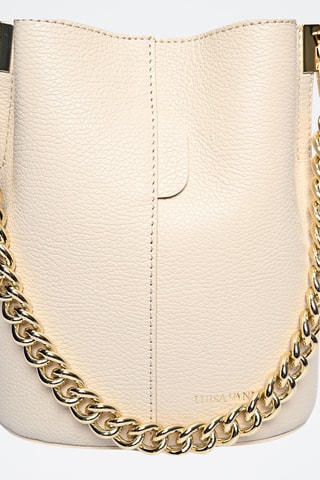 Leren Buideltas - Luisa Vannini - Beige