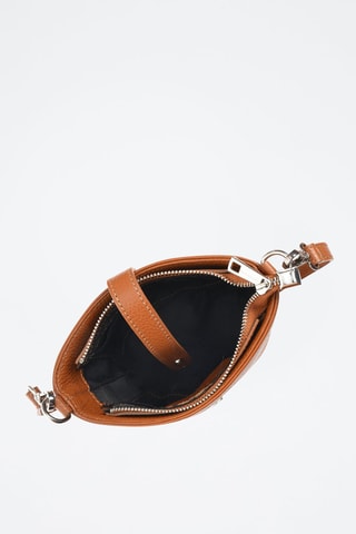 Leren Handtas - Bruin en goudkleurig