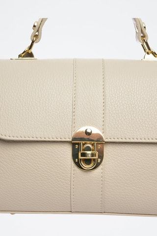 Leren Handtas - Beige