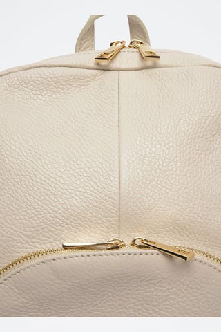 Leren Rugtas - Beige