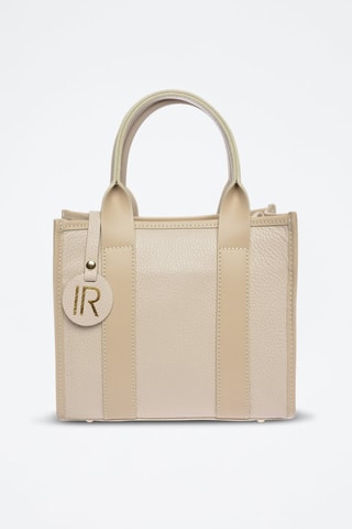 Leren Handtas - Beige
