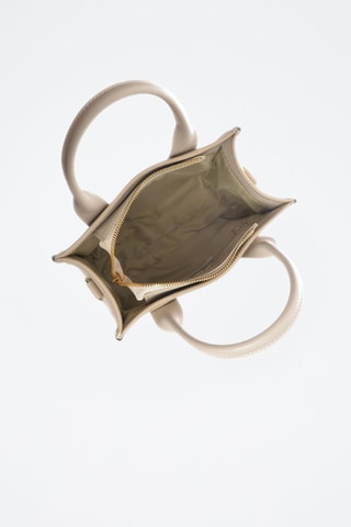 Leren Handtas - Beige