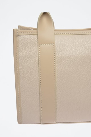 Leren Handtas - Beige