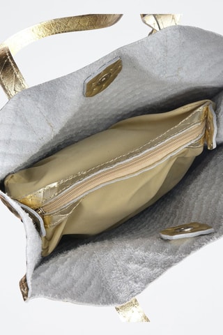 Leren Handtas - Goudkleurig