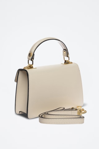 Leren Handtas - Carla Ferreri - Beige