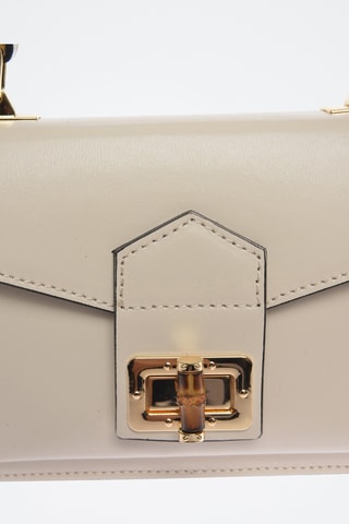 Leren Handtas - Carla Ferreri - Beige