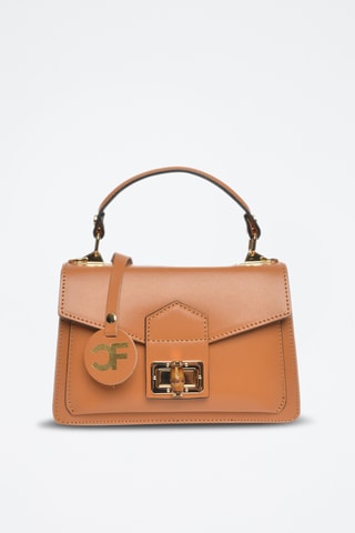 Leren Handtas - Carla Ferreri - Bruin