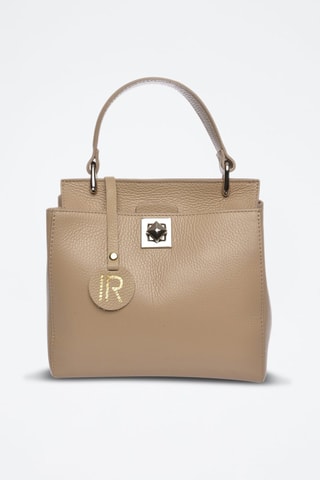 Leren Handtas - Beige
