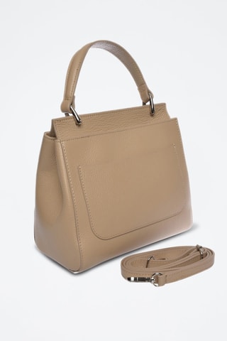 Leren Handtas - Beige