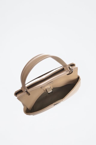 Leren Handtas - Beige