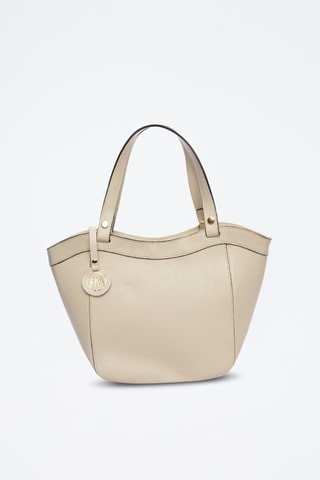 Leren Handtas - Beige