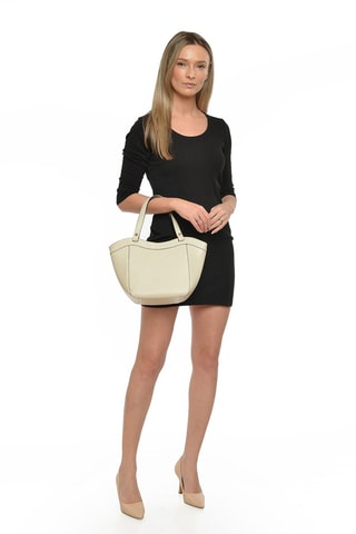Leren Handtas - Beige
