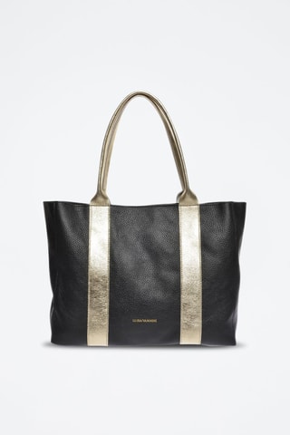 Leren Shopper - Zwart en goudkleurig