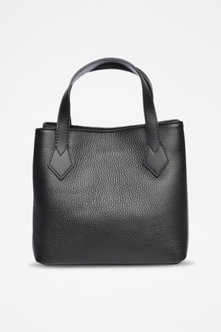 Leren Handtas - Wit en zwart
