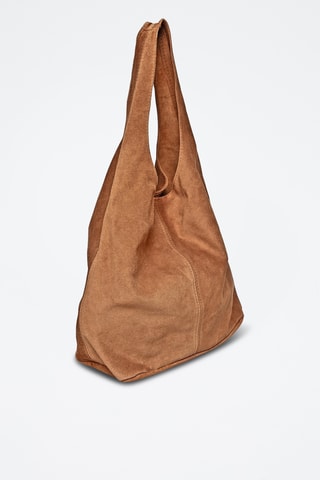 Nubuck Trendy Handtas - Anna Luchini - Bruin