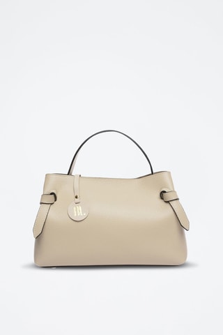 Leren Handtas - Wit en beige