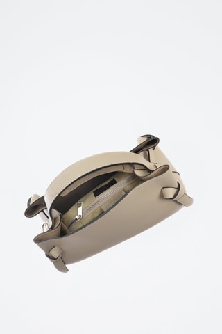 Leren Handtas - Wit en beige