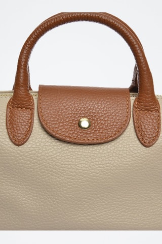 Leren Handtas - Beige en bruin
