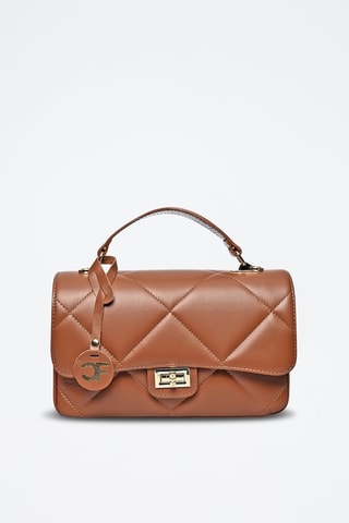Leren Handtas - Carla Ferreri - Bruin