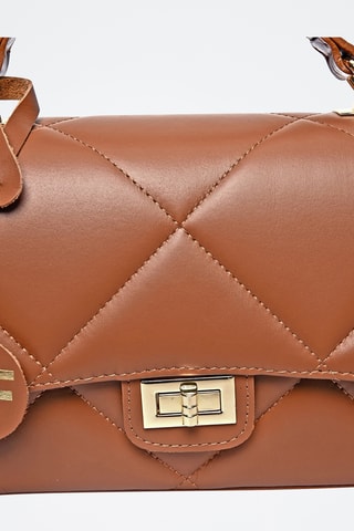 Leren Handtas - Carla Ferreri - Bruin