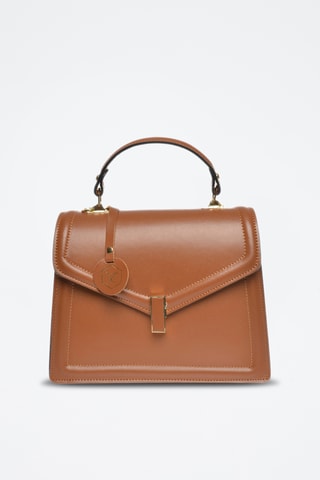 Leren Handtas - Luisa Vannini - Bruin