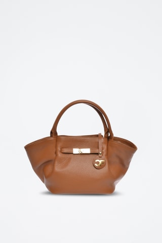 Leren Handtas - Carla Ferreri - Bruin