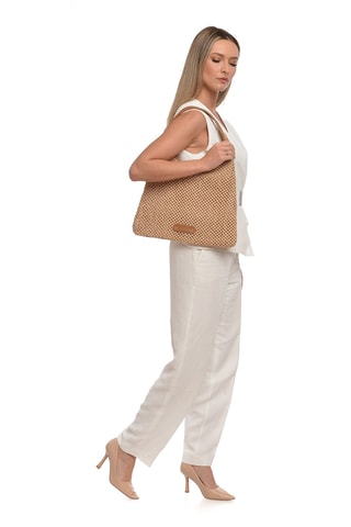 Trendy Handtas - Carla Ferreri - Bruin