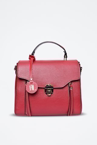 Leren Handtas - Anna Luchini - Rood