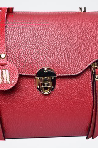 Leren Handtas - Anna Luchini - Rood