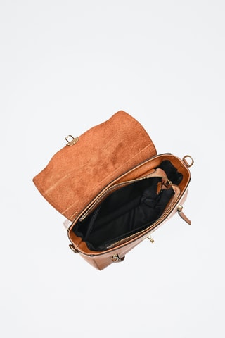 Leren Handtas - Anna Luchini - Bruin