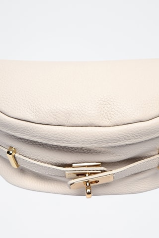 Leren Schoudertas - Rood Anna Luchini - Beige