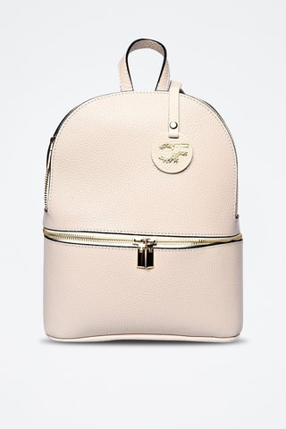 Leren Rugtas - Carla Ferreri - Beige