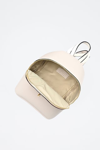 Leren Rugtas - Carla Ferreri - Beige