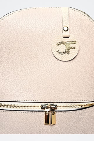 Leren Rugtas - Carla Ferreri - Beige