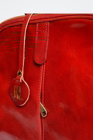 Leren Rugtas - Rood