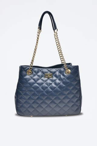 Leren Handtas - Blauw