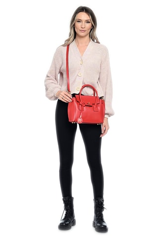 Leren Handtas - Isabella Rhea - Rood