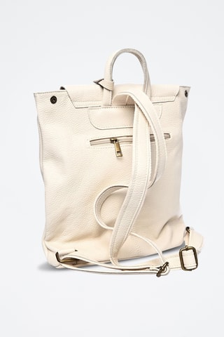 Leren Rugtas - Luisa Vannini - Beige
