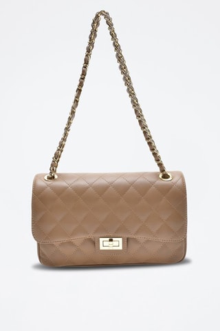 Leren Handtas - Isabella Rhea - Beige