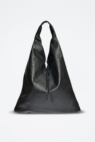 Leren Shopper - Zwart
