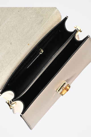 Leren Handtas - Anna Luchini - Beige