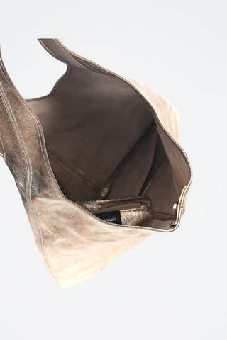 Leren Shopper - Luisa Vannini - Goudkleurig
