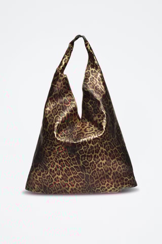 Leren Shopper - Carla Ferreri - Goudkleurig