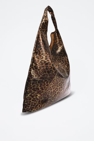 Leren Shopper - Carla Ferreri - Goudkleurig