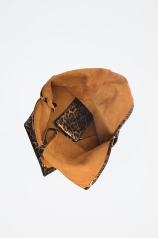 Leren Shopper - Carla Ferreri - Goudkleurig